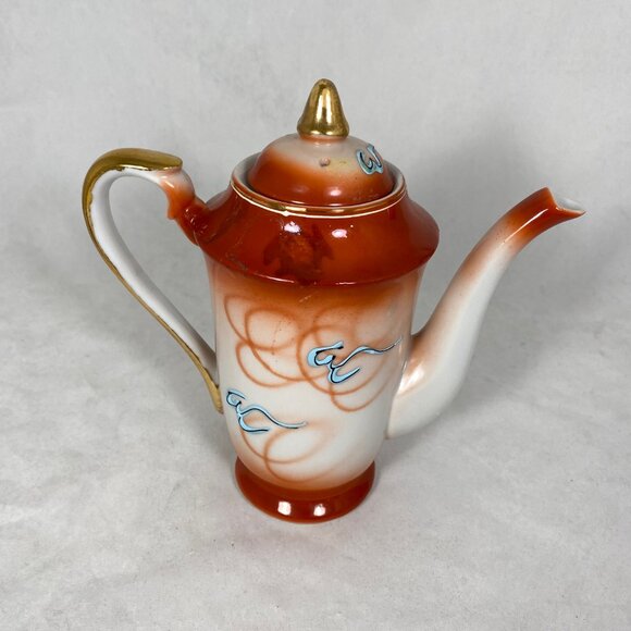 Vintage Japanese Moriage Dragonware Hand Painted 8pc Tea Set - Picture 5 of 8